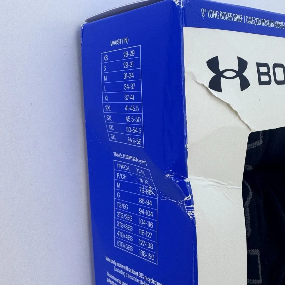 Under Armour 6 inch Tech Boxer Brief New Tag Men 2XL Box Contains 3 Boxerjocks